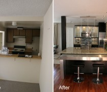 Galley Kitchen Remodel Before and After